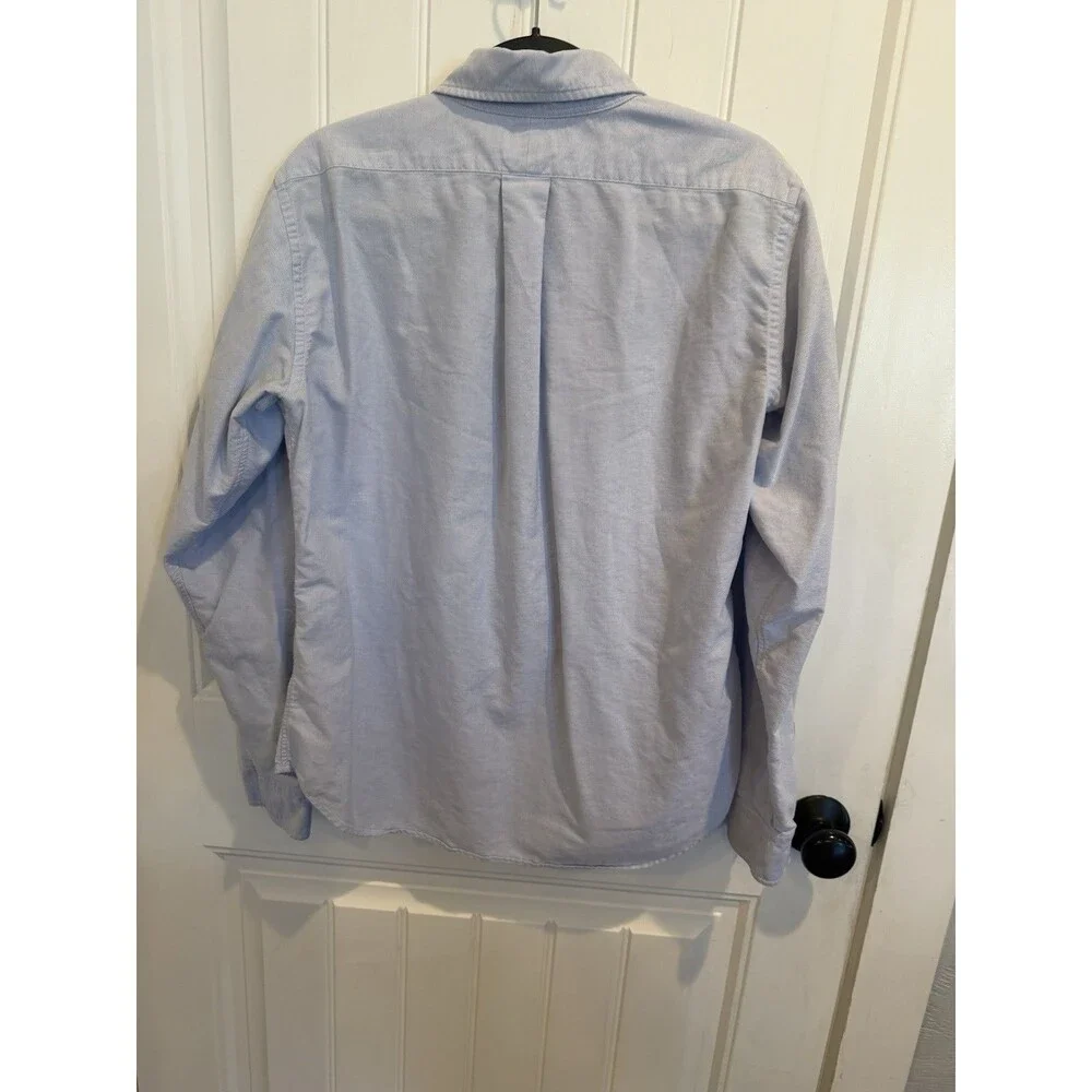 Ralph Lauren Boys Size 10 Blue Oxford Shirt Classic Fit Pony Button Down Cotton